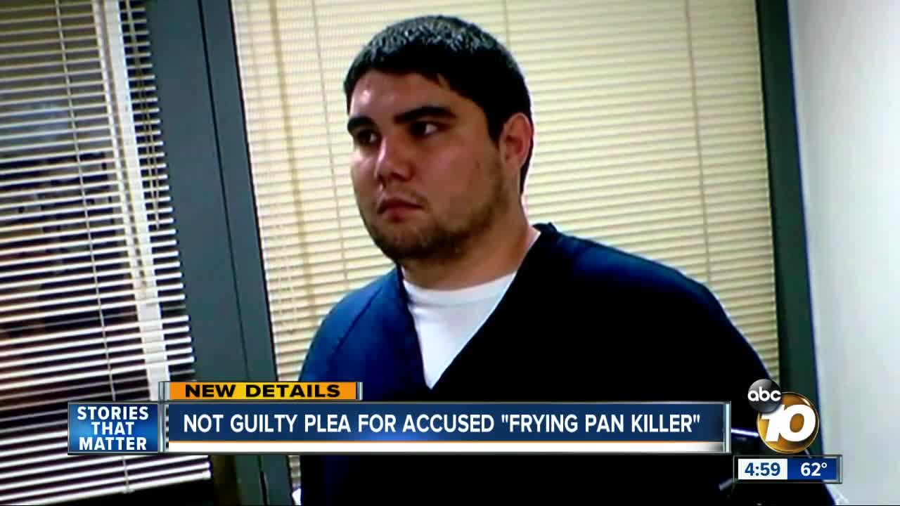 Accused "frying pan killer" pleads not guilty