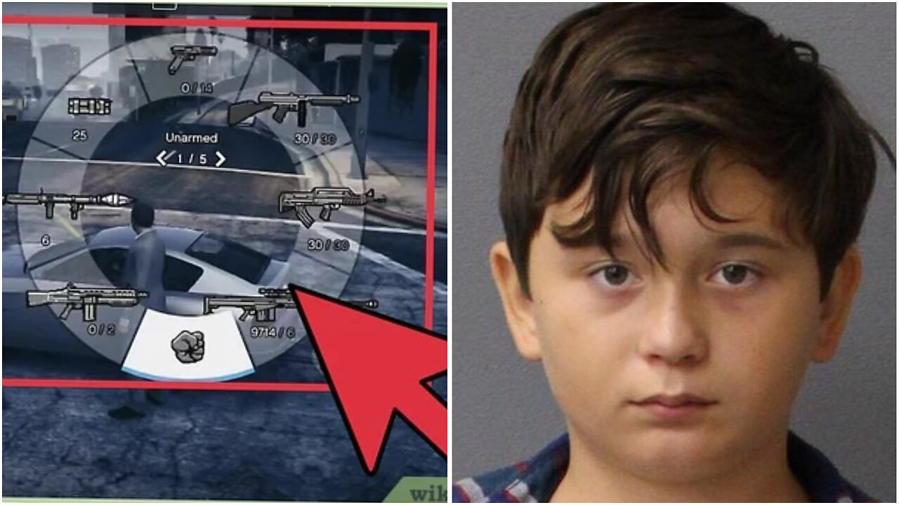MEET THE KID WITH THE GTA WEAPON WHEEL😱🚔🔫😳
