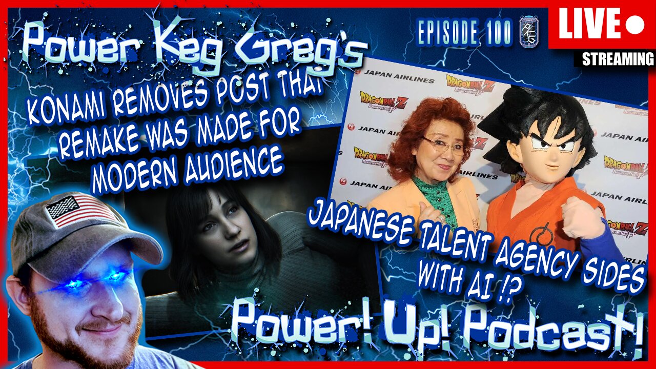 Japanese Talent Agency Sides With AI? Konami Hides SH "Modern Audience" Comment | Power!Up!Podcast!