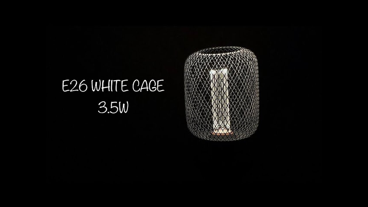 NEXT GLOW E26 -WHITE CAGED LED BULB 3.5W