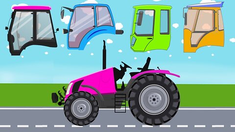Tractors and Broken Cabins - What Cabin of Tractor? Cartoon with Tractors