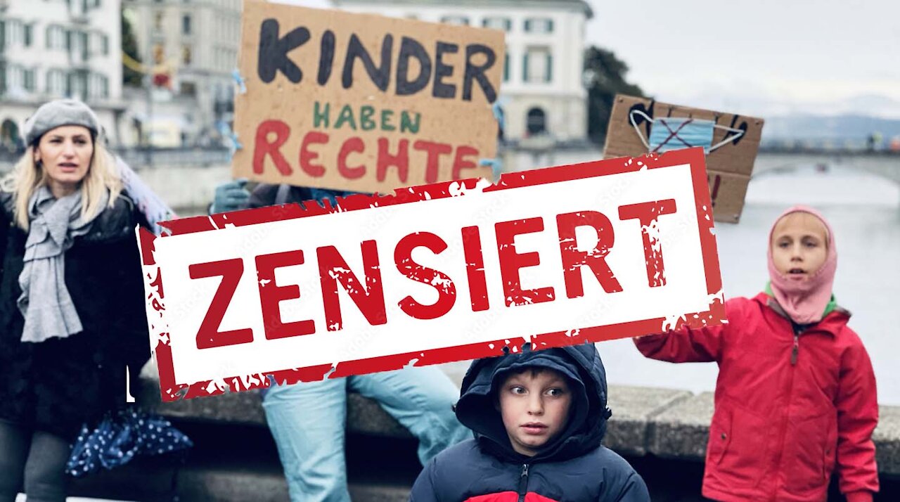 Zensiert - Demonstration in Zürich "Maskenpflicht an den Zürcher Schulen" - 1. Dezember 2021