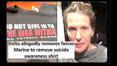 Delta allegedly removes Marine for suicide awareness shirt