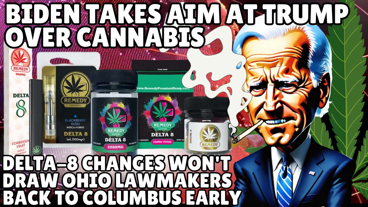 Biden takes aim at Trump over cannabis