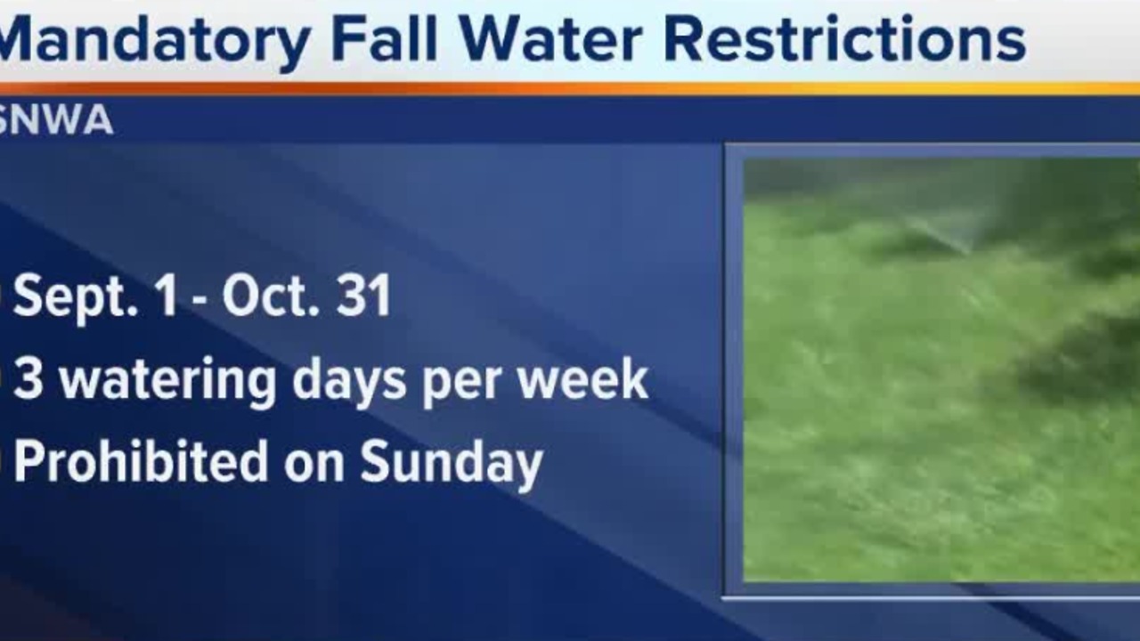Mandatory fall watering restrictions take effect Sept. 1