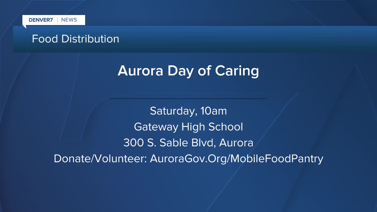 Aurora hosting Day of Giving to help families