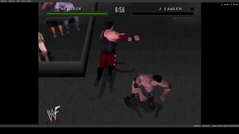 wwf attitude ps1: quite literally in the middle of a match #1