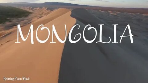 76 % FLYING OVER MONGOLIA 4K UHD Relaxing Music Along With Beautiful Nature Videos 4K Video HD