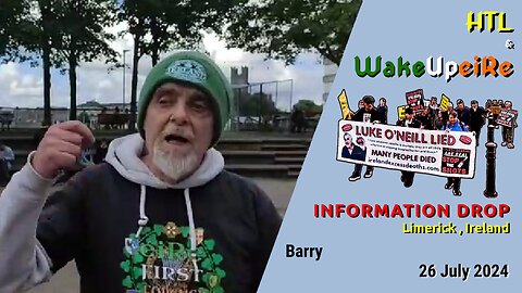 WakeUpeiRe & HTL - Information Drop, Limerick - 26 July 2024