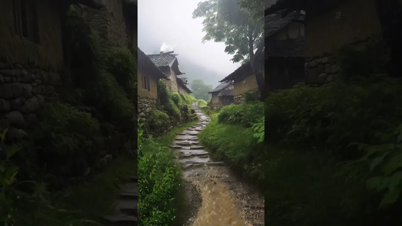 乡间雨声：雷声雨声助眠帮你治愈失眠，深度睡眠恢复精力，提高工作和生活效率ASMR#rain #rainsounds #sleep #sleepmusic #shorts #shortvideo