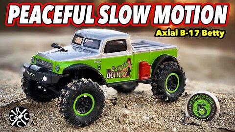 Slow Motion Peaceful Drive On The Beach With The Axial B-17 Betty SCX24 Limited Edition