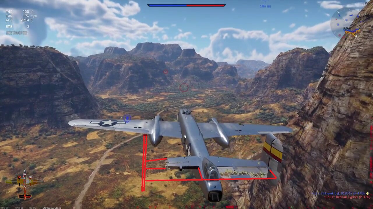 War Thunder - B-25J-1 lands without most of its tail, 5th place win