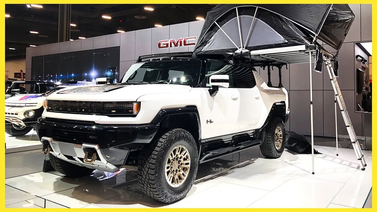 GMC Hummer EV Fully Electric Overland Pickup Truck Line SEMA 2021