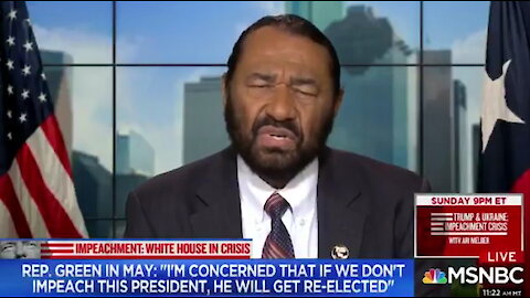 Democrat Al Green: Trump should be impeached because of slavery.