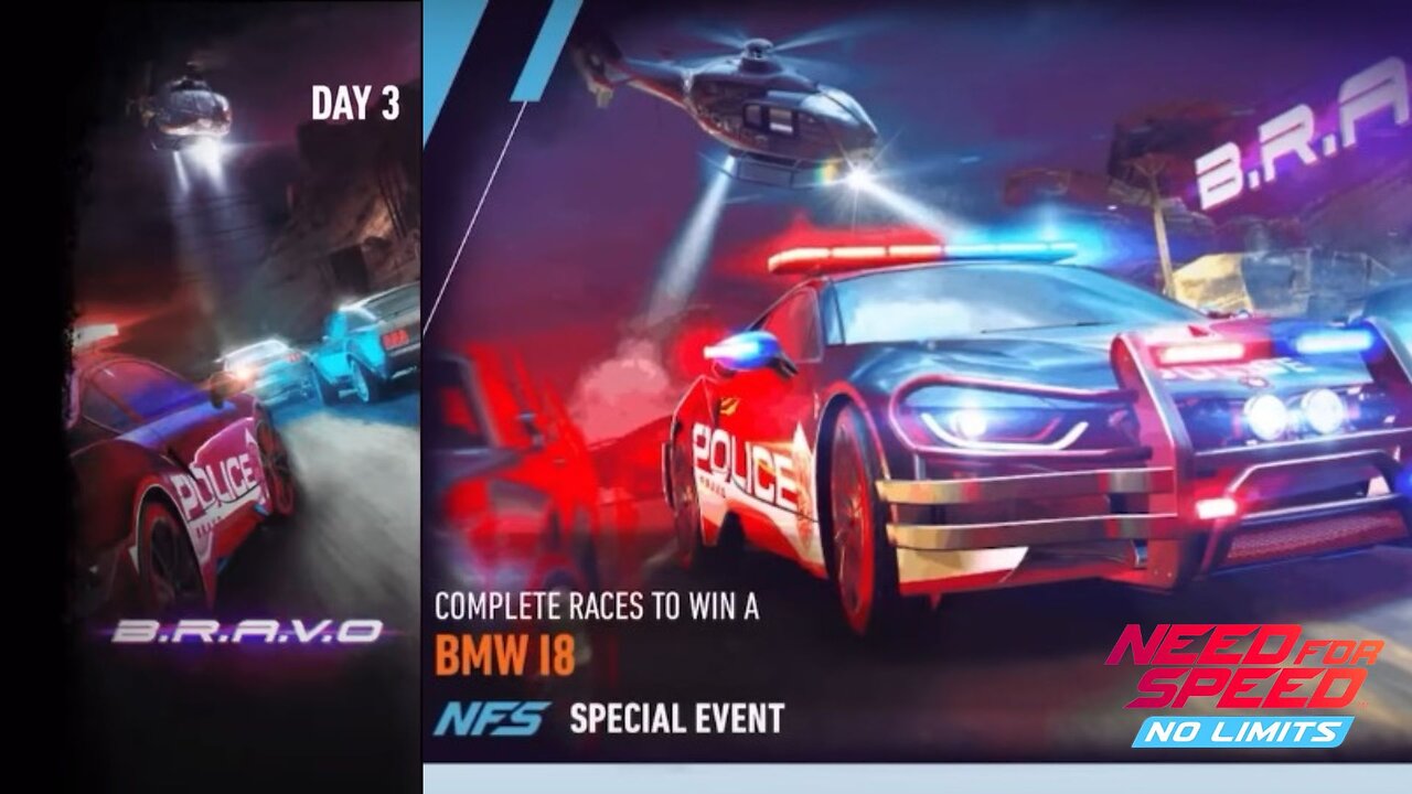 "B.R.A.V.O Event Day 3: BMW i8 Unleashed! | NFS No Limits"