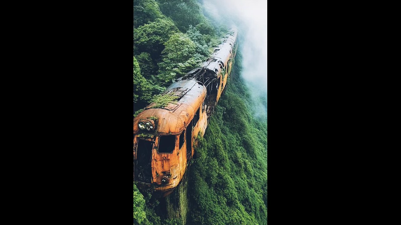 Train||Forest||Raining