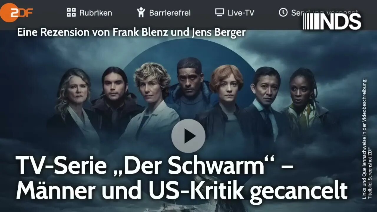 TV Serie „Der Schwarm“ – Männer und US Kritik gecancelt Rezension von Frank Blenz und Jens Berger