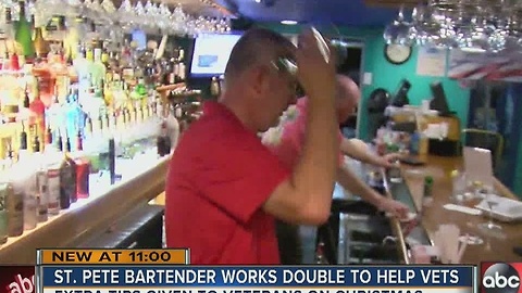 St. Pete Beach bartender donates tips