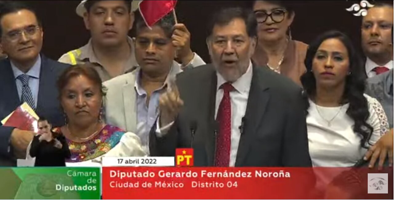 Dip. Gerardo Fernandez Noroña's speech on Electrical Reform 4/17/22