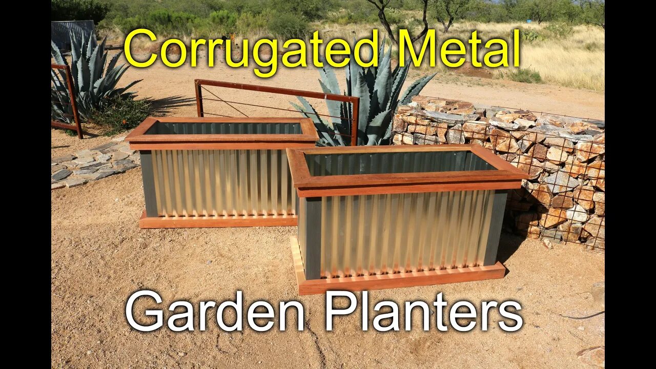 Redwood and Metal Planters - How To