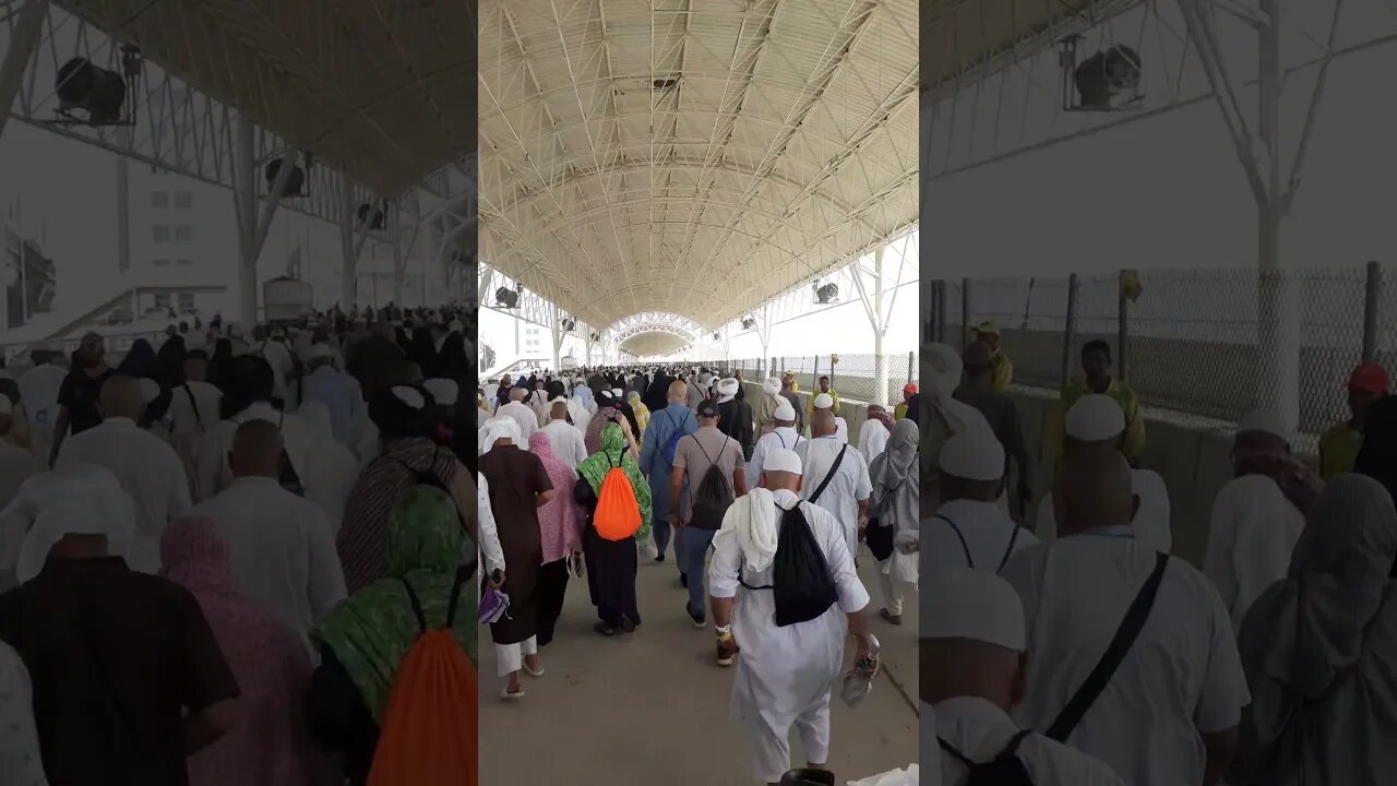 Hajj Day 4 Jamarat train station #jamarat #hajj