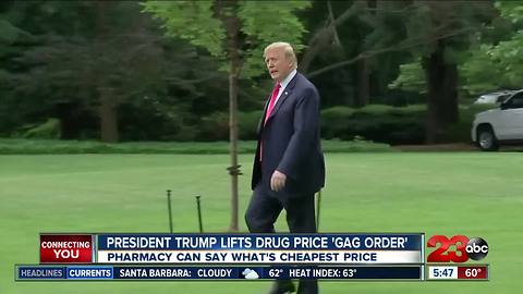 President Trump lifts drug price 'gag order'