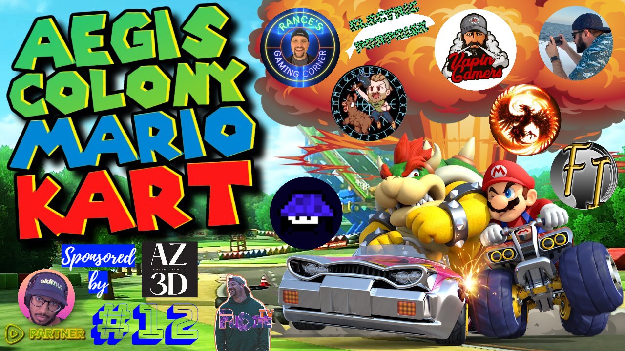 Aegis Colony MARIO KART 8 #12 ft. Pudge, Llama, Vapin, Phoenix, Porpoise, Euph, Rance and MORE!