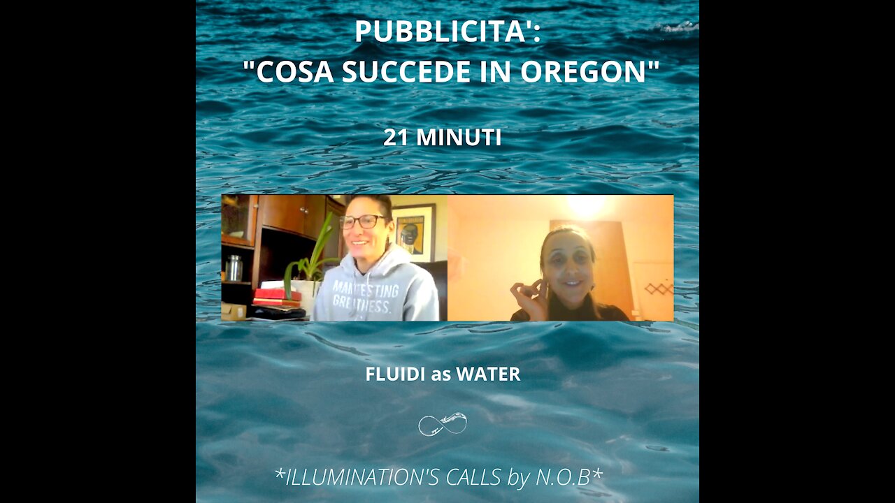 PUBBLICITA': "COSA SUCCEDE IN OREGON"