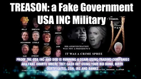 Dec 4 - This is CRAZY - TREASON- a Fake Government - USA INC Military