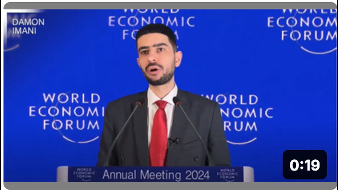 BREAKING: New WEF participant does the unthinkable at 2024 Davos Meeting.