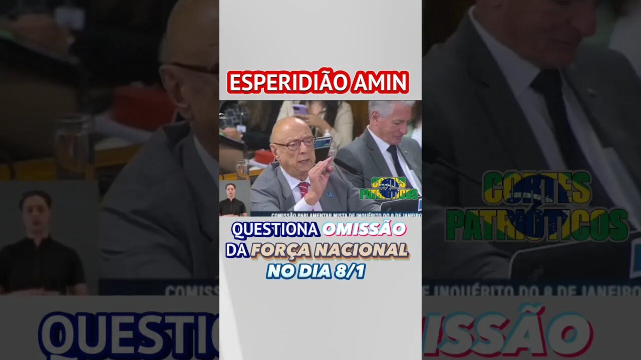 Esperidião Amin saúda Soldado Marcela e questiona omissão da Força Nacional