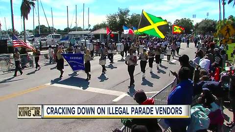 St. Petersburg Police targeting illegal vendors at MLK Day parade