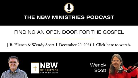 1096. Finding an Open Door for the Gospel