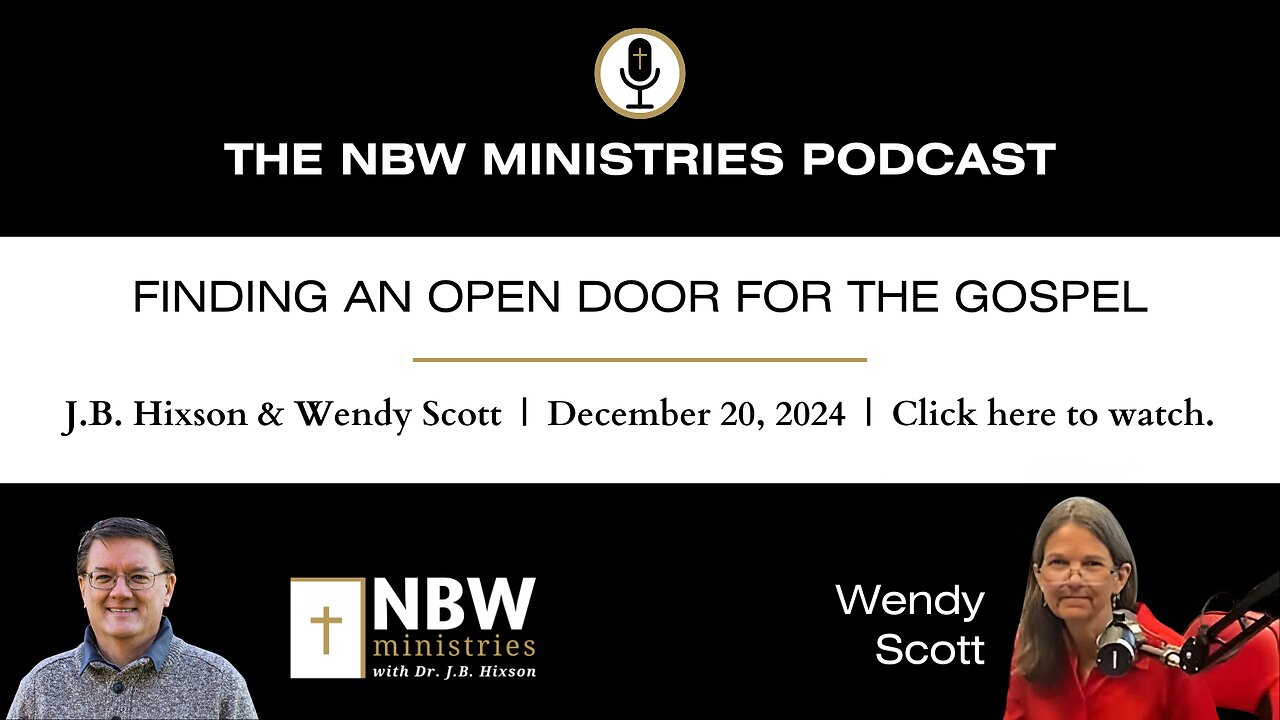 1096. Finding an Open Door for the Gospel