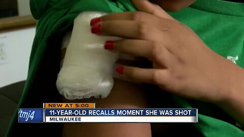 11-year-old describes moment she was shot