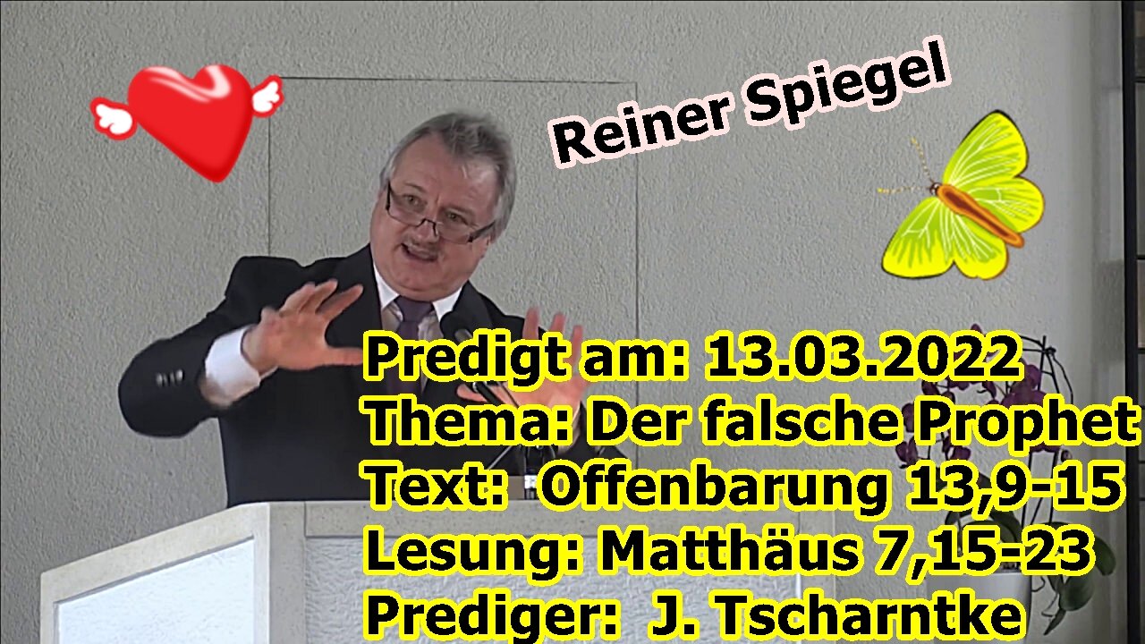 „Reiner Spiegel der Predigt von/mit Pfarrer Jakob Tschartnke“ ...