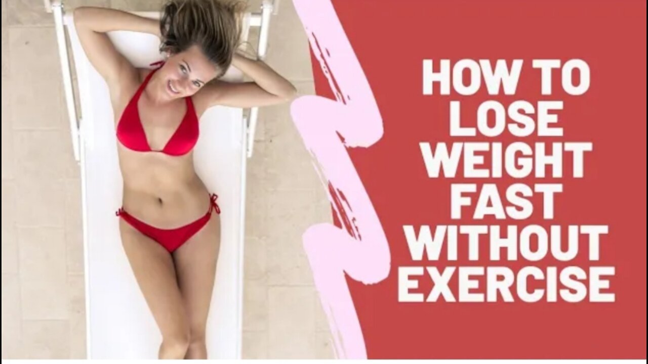 How to Lose weight fast without Exercise in a week