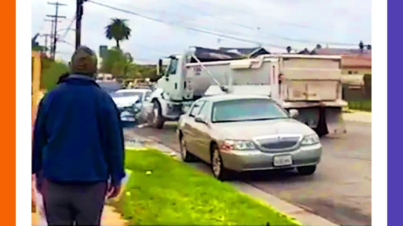 Guy Wrecks His Ex-Wife's House With A Big Rig 🟠⚪🟣 NPC Crime