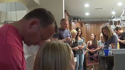 Military veteran holds BBQ for shooting victims