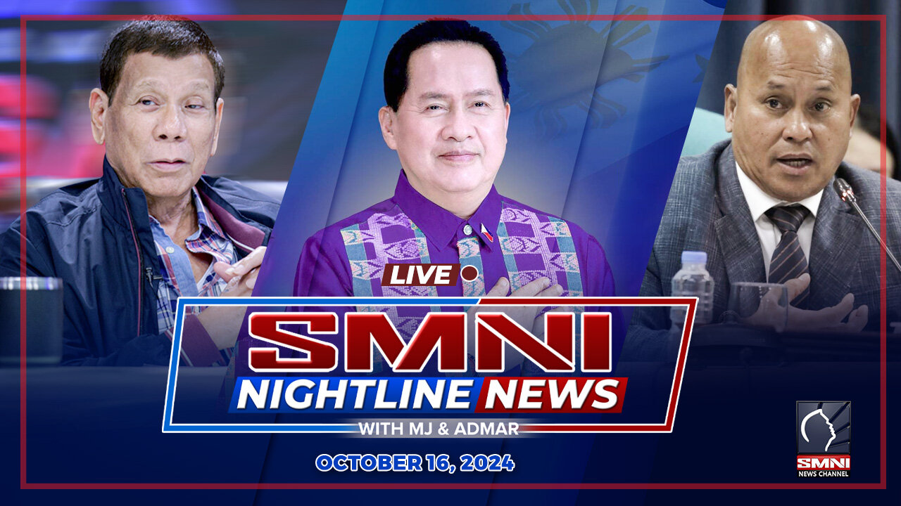 LIVE: SMNI Nightline News with MJ Mondejar & Admar Vilando | October 16, 2024 - Miyerkules