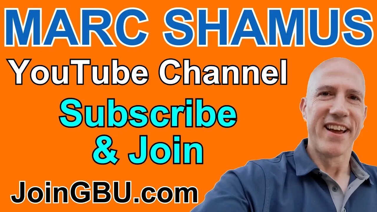 Marc Shamus YouTube Channel - Subscribe & Join