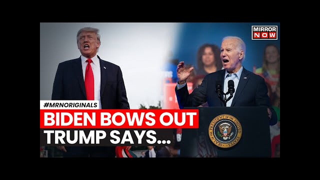 Joe Biden Withdraws from US President Race | Donald Trump Attacks Kamala Harris | US Elections