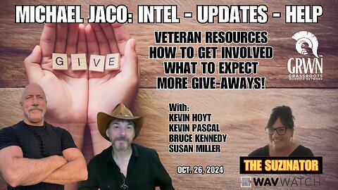 Michael Jaco & Kevin Hoyt discuss hurricanes, Elections, war, our veterans and how to get involved