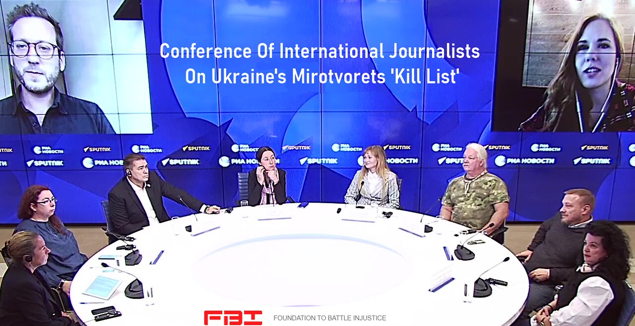 Conference of International Journalists on Ukraine's Mirotvorets 'Kill List'