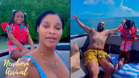 Balistic Beats & Joseline Take Daughter Bonnie On Boat Ride To Feed The Dolphins! 🐬