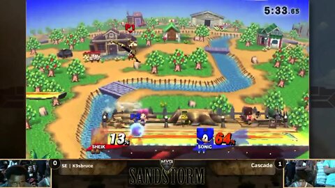 MVG Sandstorm: Singles - SE | K9sBruce (Sheik) vs. Cascade (Sonic)