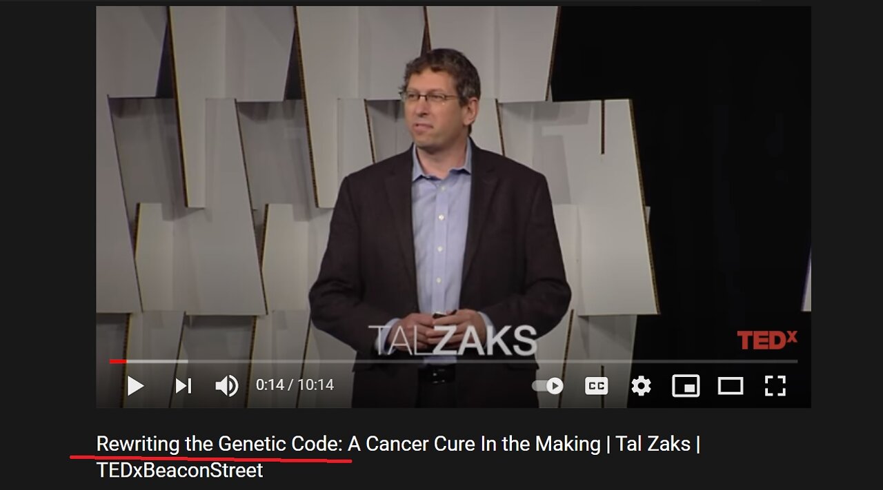 Rewriting the Genetic Code - A Cancer Cure In the Making - Moderna's Tal Zaks in 2017