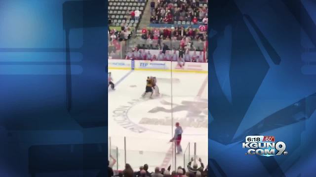 Wildcat win over Sun Devils highlighted by goalie fight