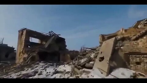 Drone footage shows scale of destruction in city of Bakhmut #trending