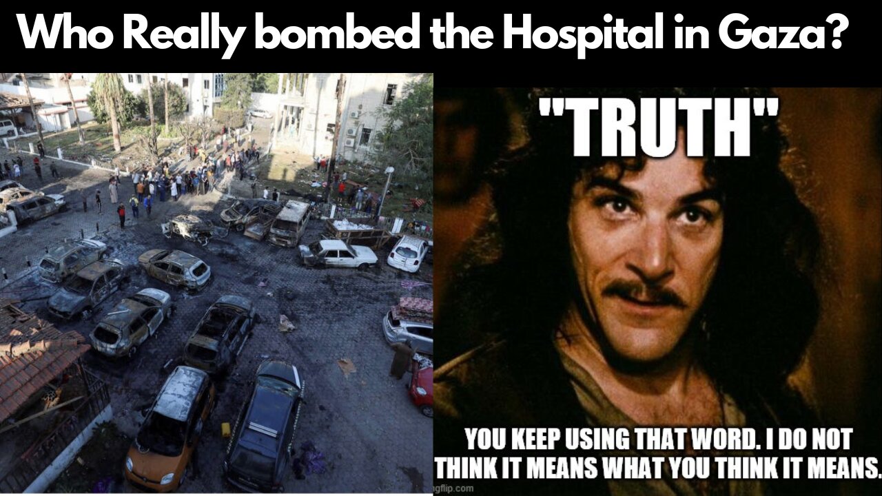 NEW Evidence points at who really bombed the Hospital in Gaza..